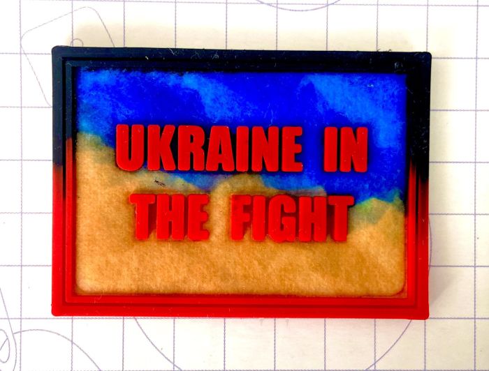 Шеврон на липучке сублимация + ПВХ.