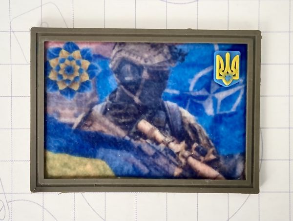 Шеврон на липучке сублимация + ПВХ.